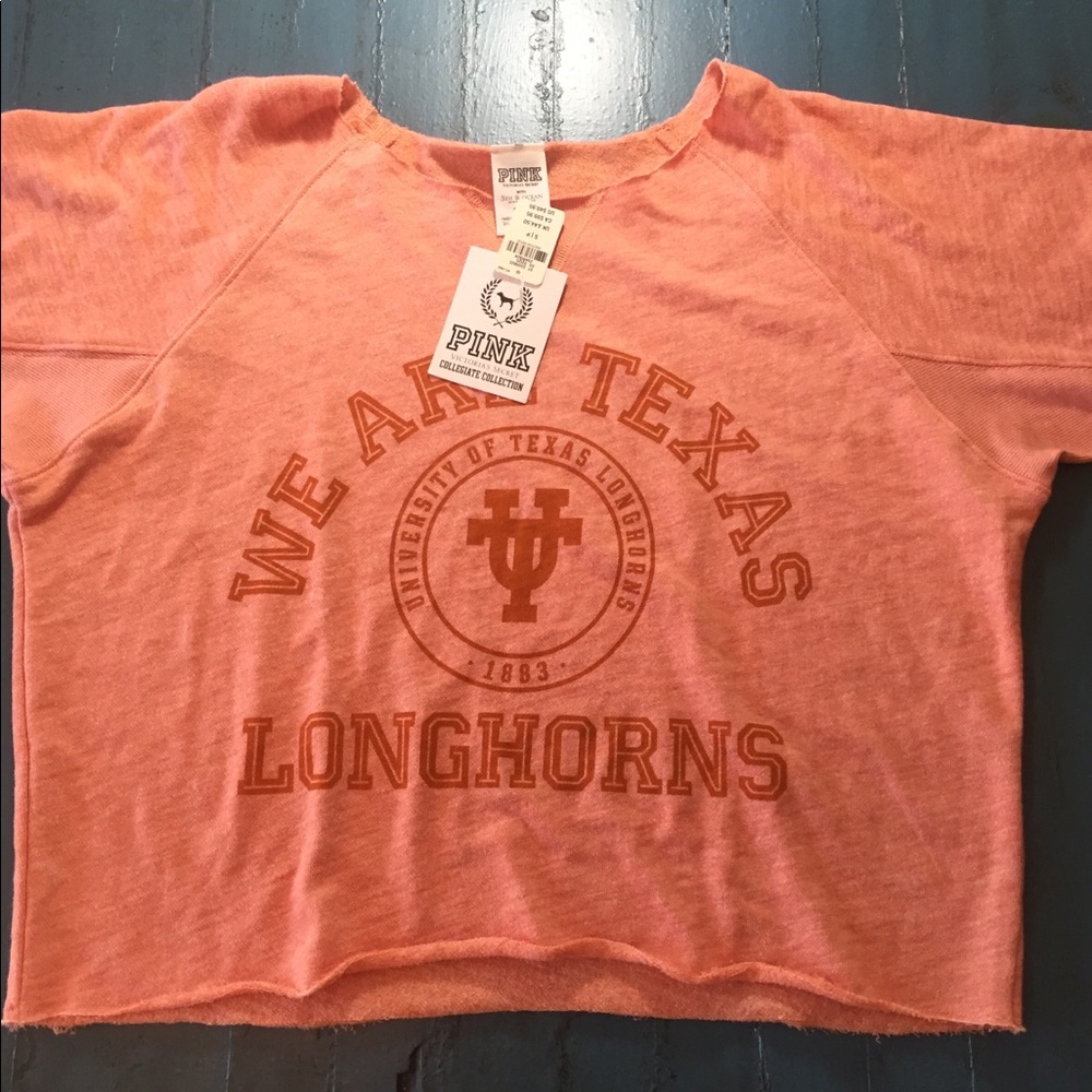 Texas Longhorn VICTORIA SECRET PINK Crop Top